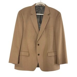 Michael Michael Kors Men's 100% Camel hair 2 Button Blazer Suit Jacket Size 46